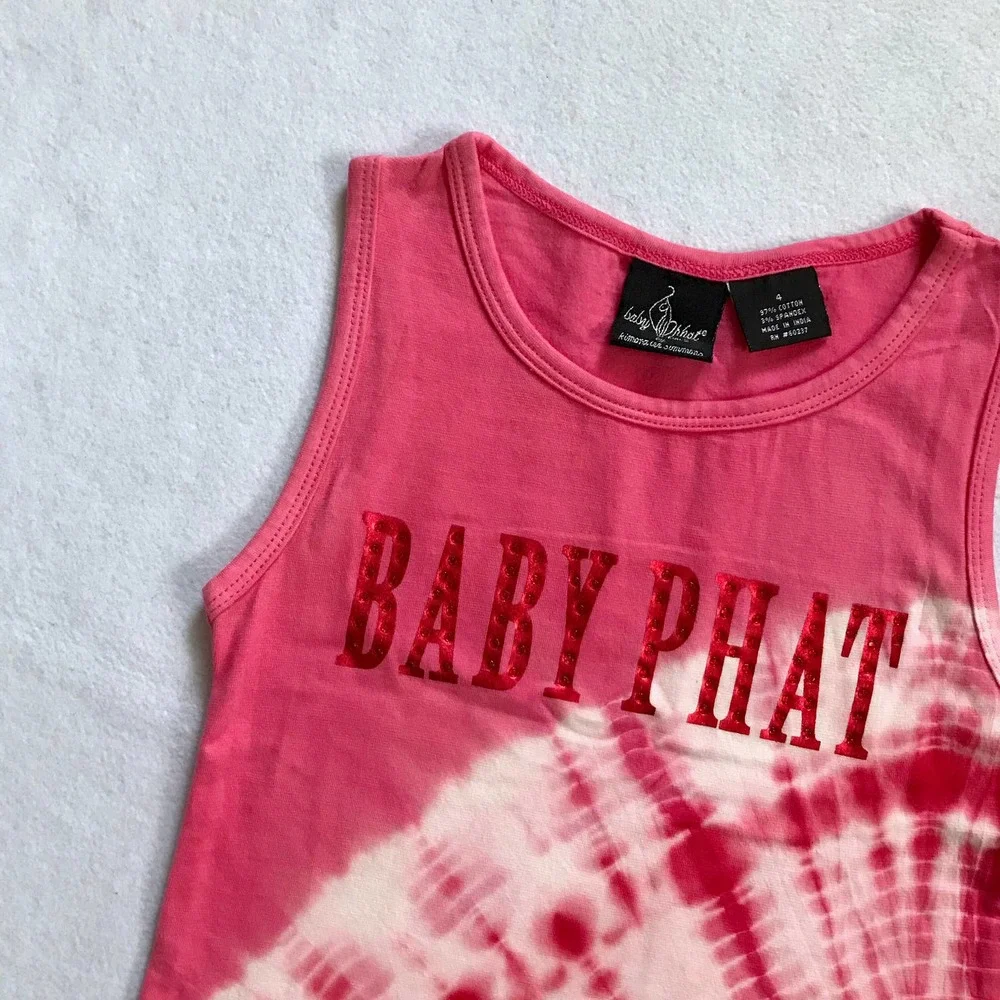 ❌SOLD❌ Baby Phat NWT Tye Dye Tank Top for Girls 4 - Picture 3 of 9